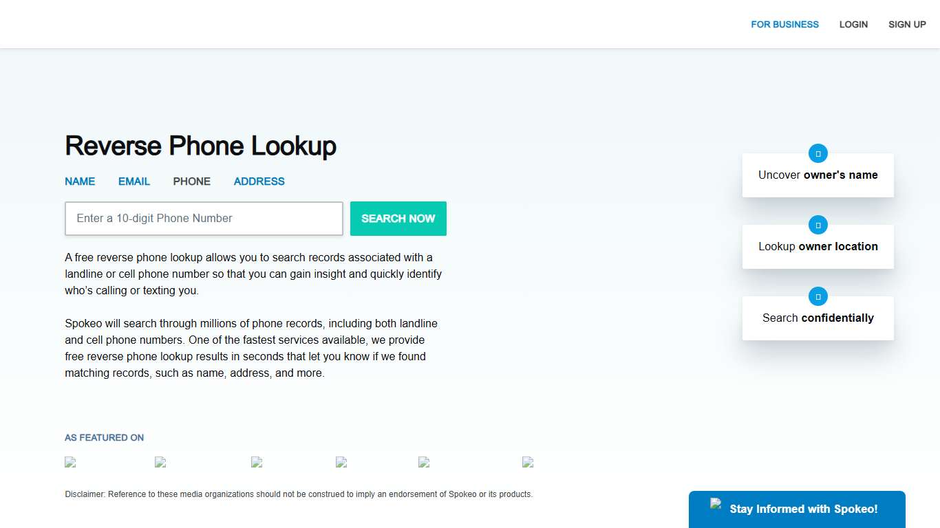 Reverse Phone Lookup Phone Number Search - Spokeo